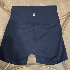 lululemon athletica Blue Bike Shorts High-Rise Performance